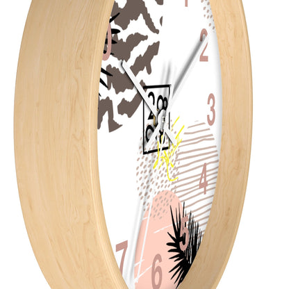 2882Time™ Retro Geometric Wall Clock Collection with Assorted Retro Pattern Designs