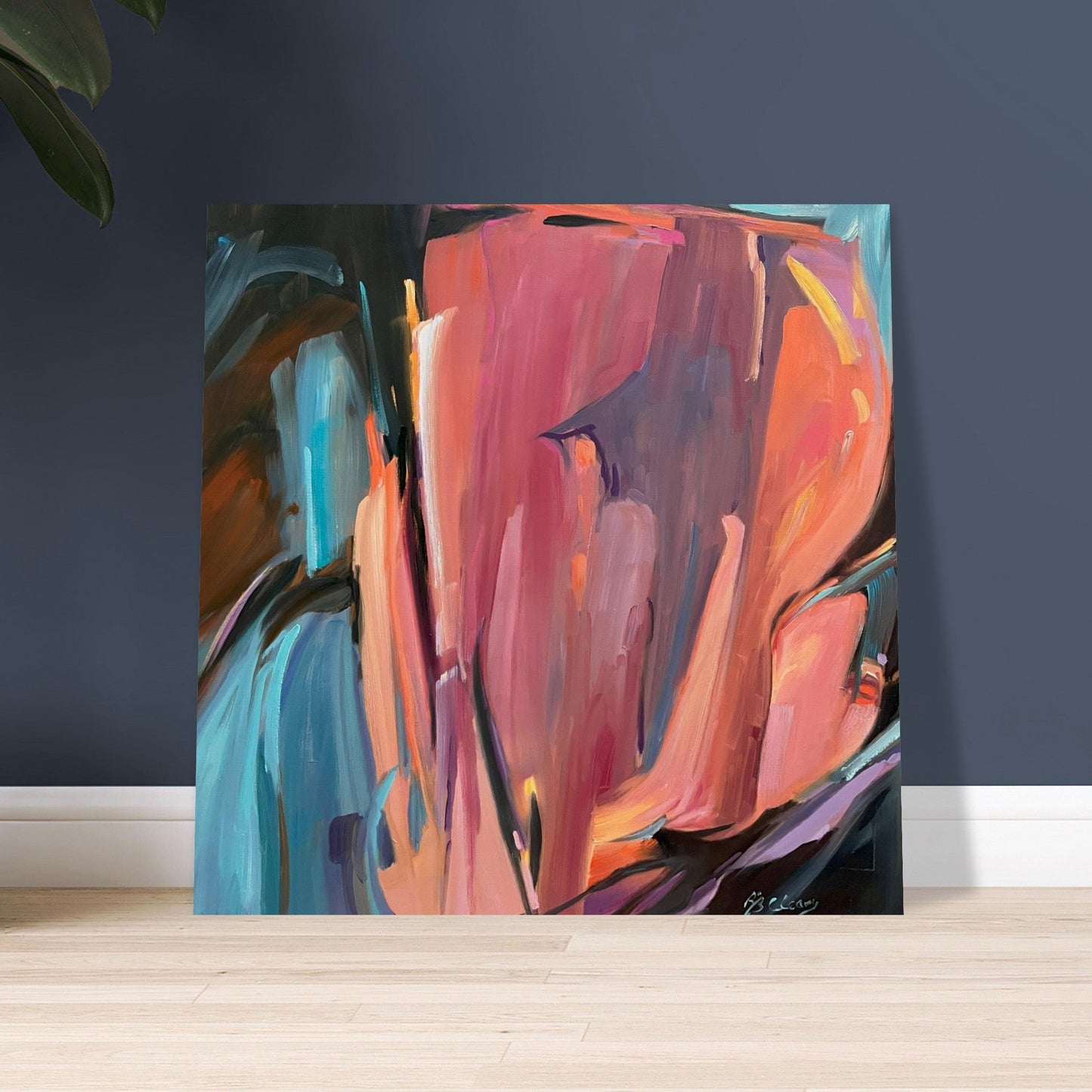 'Colorscape' Abstract I 16x16 Museum-Quality Matte Paper Poster | Original Artwork by American Artist Barbara Cleary