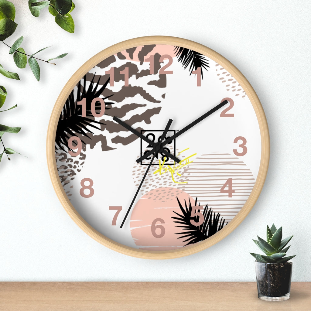 2882Time™ Retro Geometric Wall Clock Collection with Assorted Retro Pattern Designs