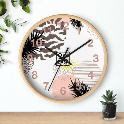 2882Time™ Retro Geometric Wall Clock Collection with Assorted Retro Pattern Designs