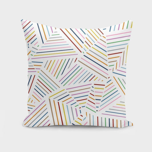Ab Linear Rainbow Zoom  Cushion/Pillow