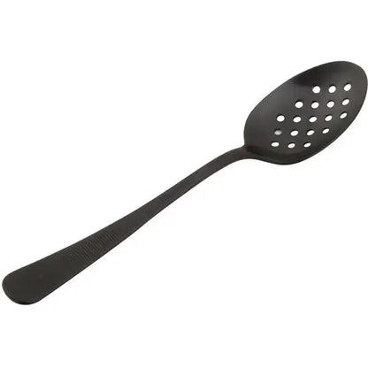 Mercer - Plating Spoon, Perforated Bowl, Black, 7.875