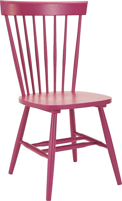American Homes Collection Raspberry Pink Spindle Side Chair, Set of 2