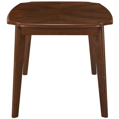 Vintage-Style Solid Wood Dining Table Set with Classic Dining Chairs for Home