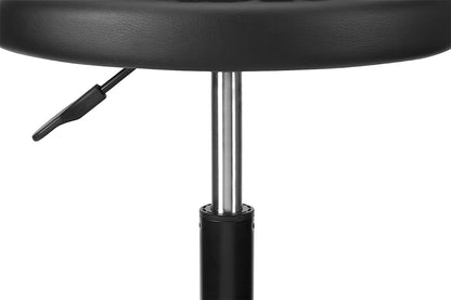 Adjustable Height Pneumatic Swivel Bar Stool, Black