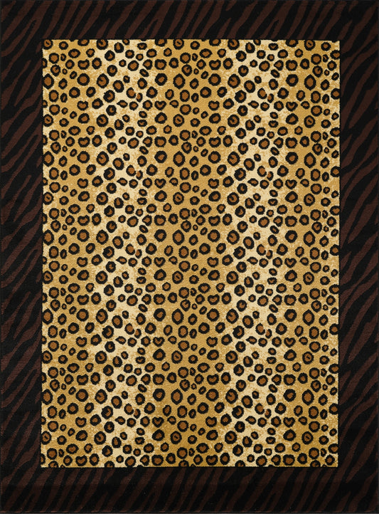 Tribes GC_YLS4014 Multi 7 ft. 10 in. x 10 ft. 3 in. Animal Print Area Rug