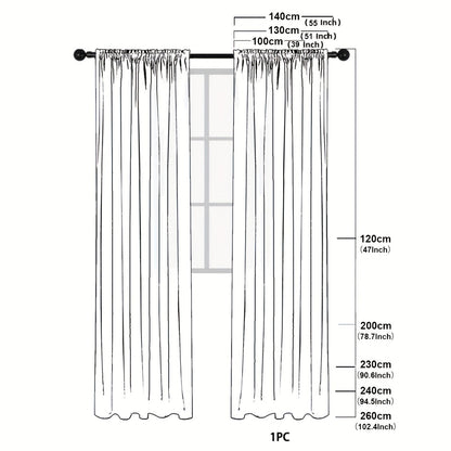 Elegant Faux Linen Curtain for Any Room Decor