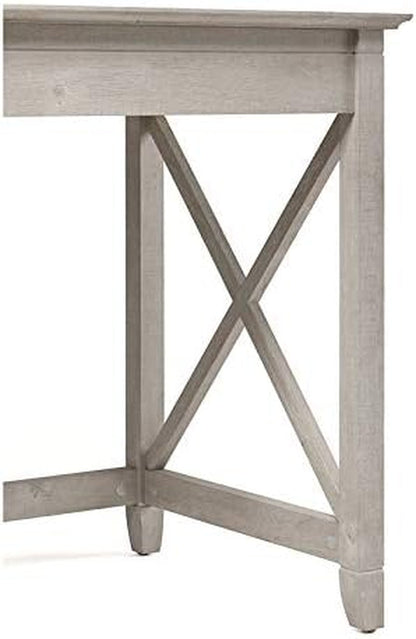 Key West L-Shaped Desk with Mobile File Cabinet for Home Office Workspace