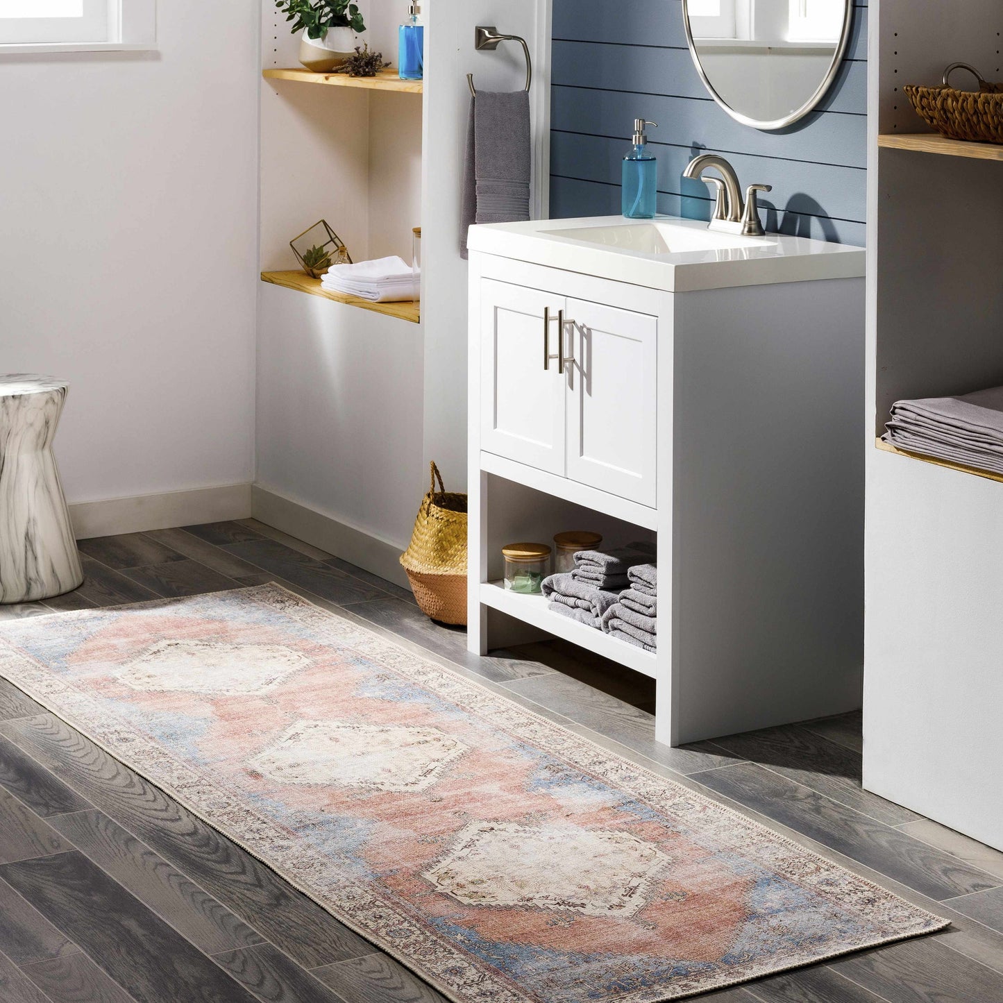 Sacriston Washable Chenille Rug