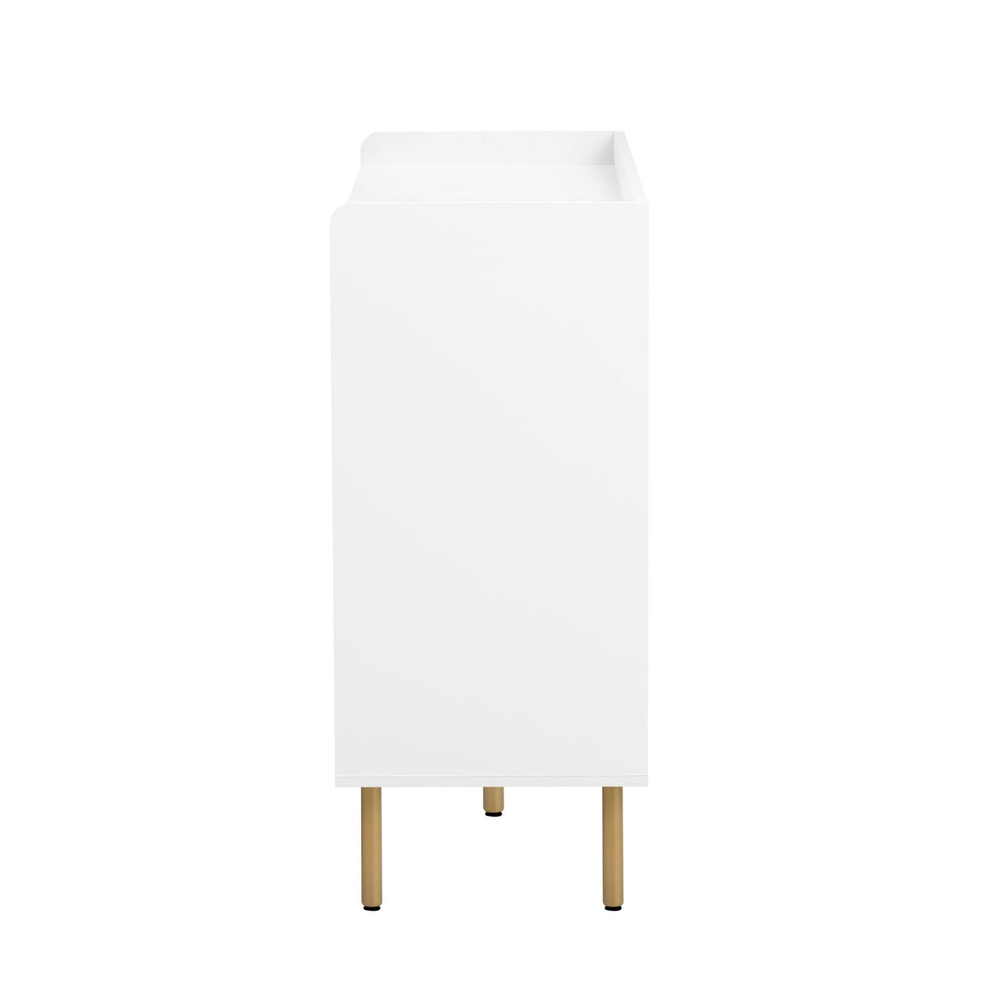 Wooden Storage Cabinet with Drawers and Industrial Steel Pipe Table Legs