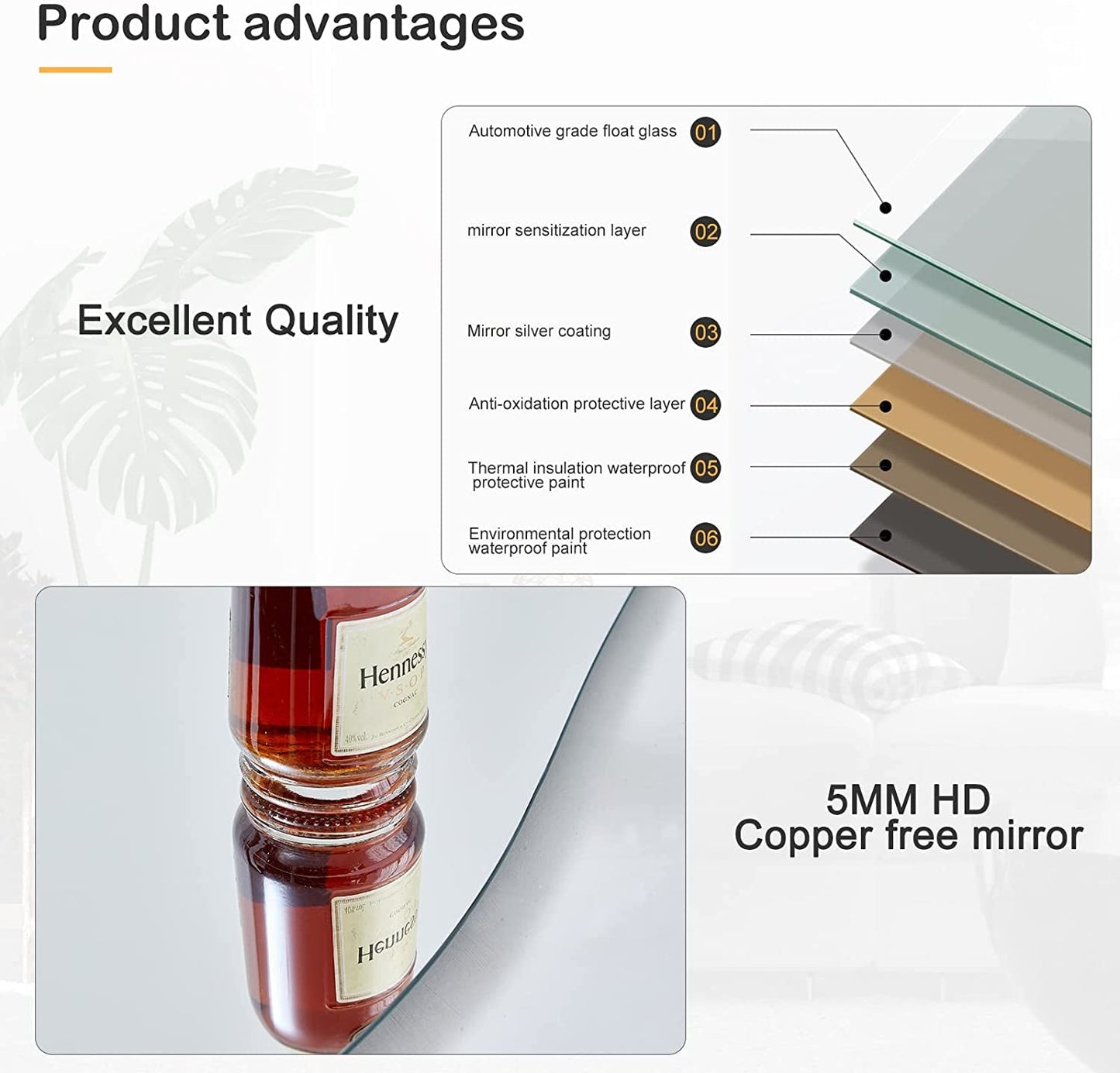 Full Length Mirror, 63 X 24 Wall Mirror, Flannel Wrapped Wooden Frame