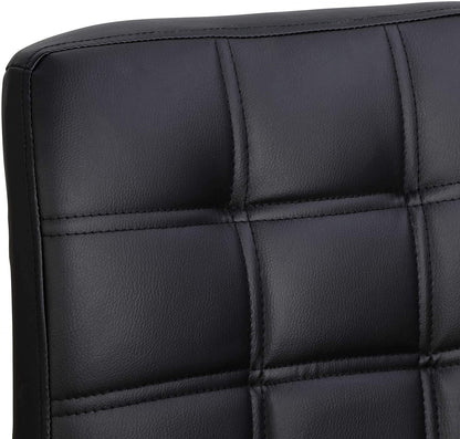 Modern Square Back PU Leather Counter Stools (Set/4)