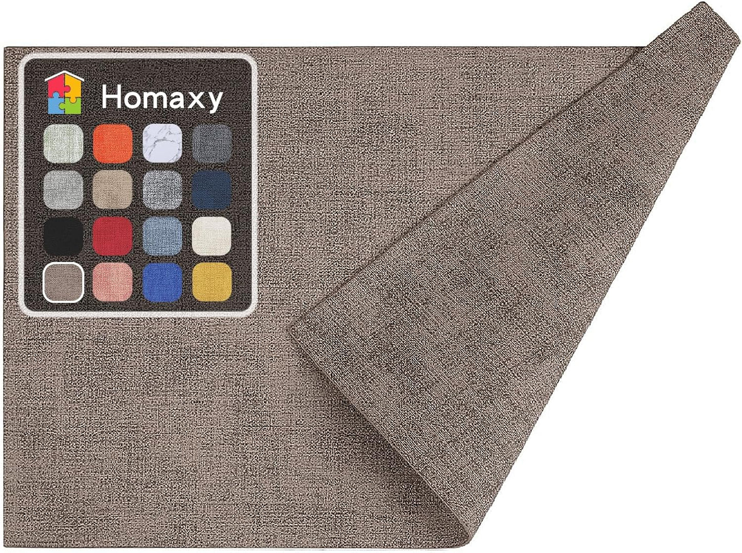 Homaxy Faux Leather Heat Resistant Placemats for Dining Table Set of 6, Waterproof Wipeable Washable PU Table Mats, Easy to Clean Anti-Slip Place Mats, 11.8" X 17", Beige