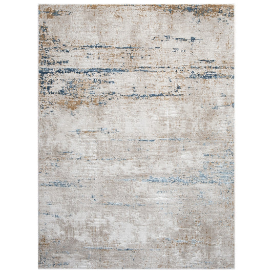 Elegance GC_CNC6001 Ivory Area Rug with Contemporary Design and Comfort, Polyester, 7 ft. 10 in. x 10 ft. 3 in.