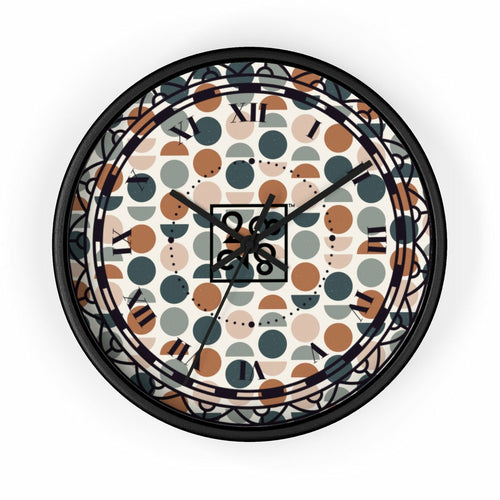 2882Time™ Retro Geometric Wall Clock Collection with Assorted Retro Pattern Designs