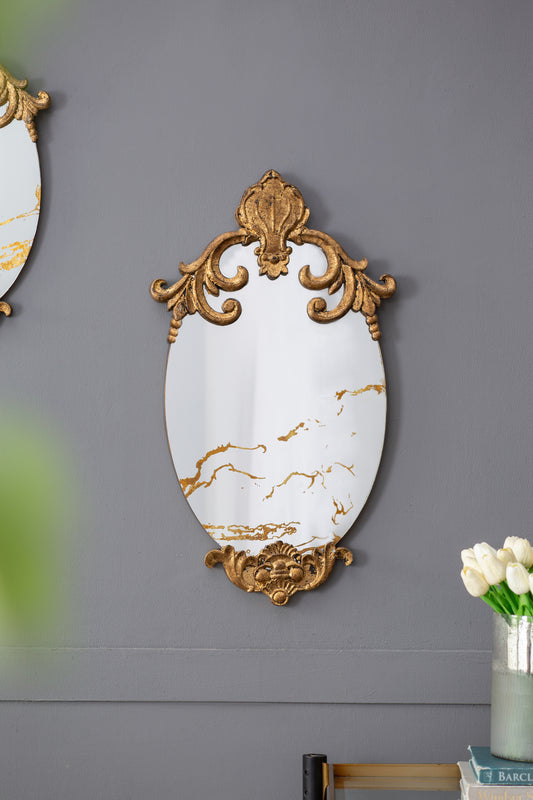 26' x 15' Decorative Oval Wall Mirror, Accent Mirror for Living Room, Entryway, Bedroom, Office