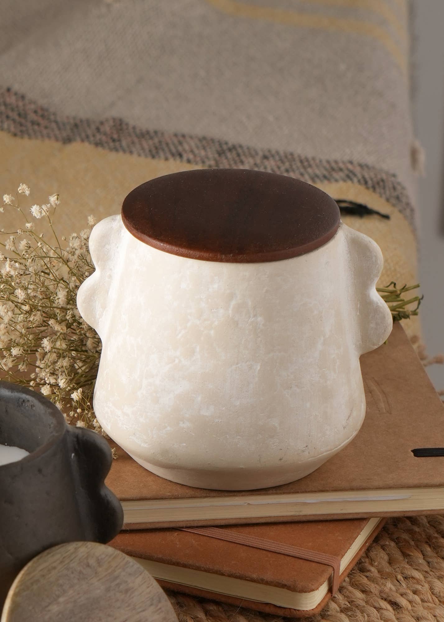 Jar Candle Ecomix Wax Fill With Wooden Lid Decorative Glass Jar Candle Collection