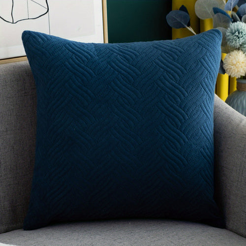 Velvet Square Cushion Cover  Soft Luxurious Plush Decor