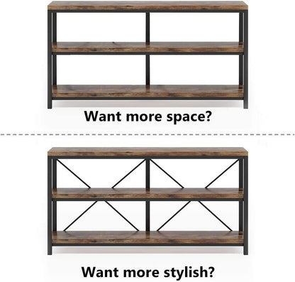 3-Tier TV Stand with Storage Shelves