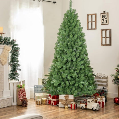 7.5ft Christmas Tree with Memory Wire, 1200 Tips Hinged Artificial PVC