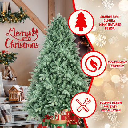 4FT Blue-Green Tint Christmas Tree with 592 PE+PVC Tips – Unique