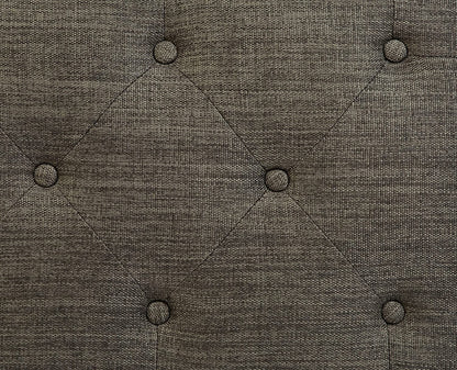 Modern Gray Ottoman with Storage Space