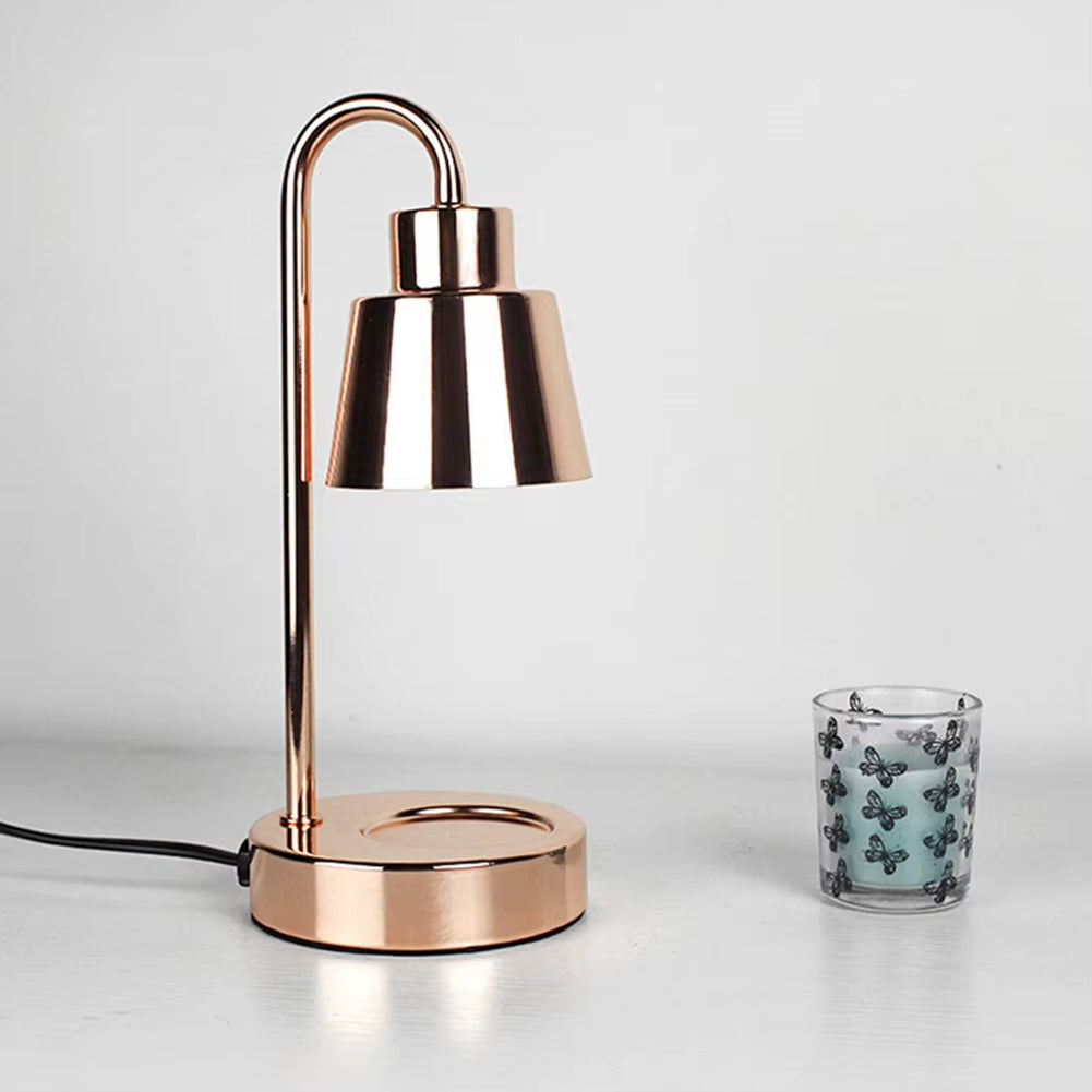 Electric Candle Melting Table Lamp Retro Candle Warming Lamp Safe Candle Melt Warmer Light Dimming Switch for Bedroom Decoration