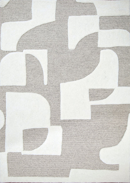Eva Maverick Hand-Tufted Wool Area Rug — Classic Handmade Textured Design