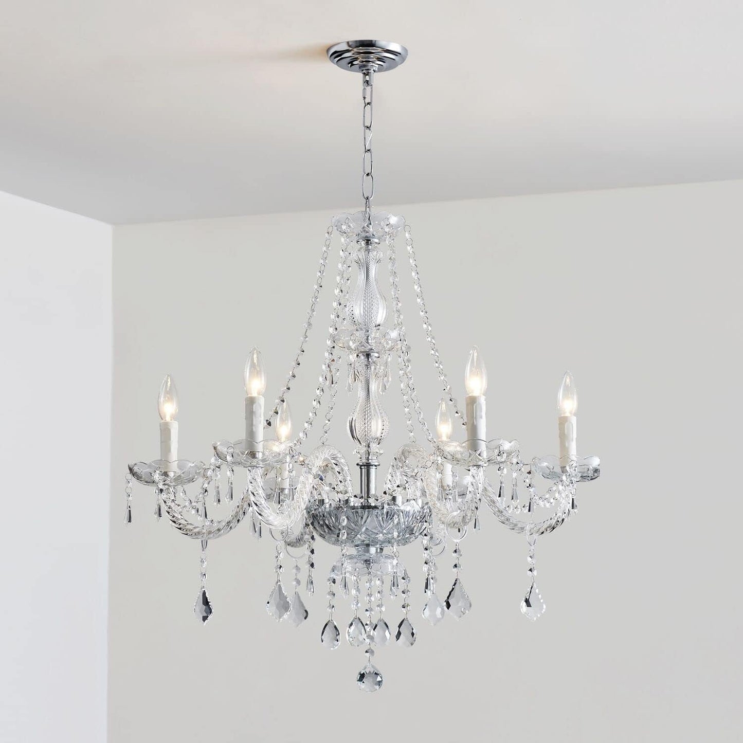 Saint Mossi 6 Light Chandelier Modern K9 Crystal Chandelier Lighting,