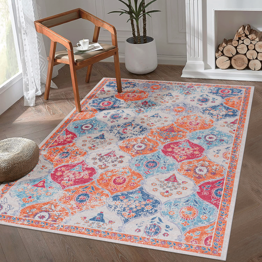 MAVAL Machine Washable Rug - Area Rug and Runner for Indoor Accent Spaces