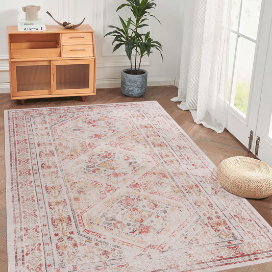 MAVAL Washable Area & Runner Rug Collection - Easy-Care Home Floor Rugs