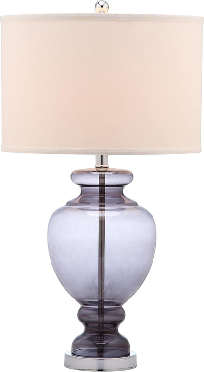 Safavieh Lighting Collection Grey Glass Grey and Off-White Table Lamp, Set of 2