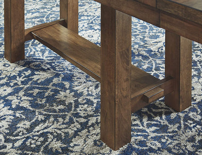 Moriville Farmhouse Dining Extension Table, Seats up to 8