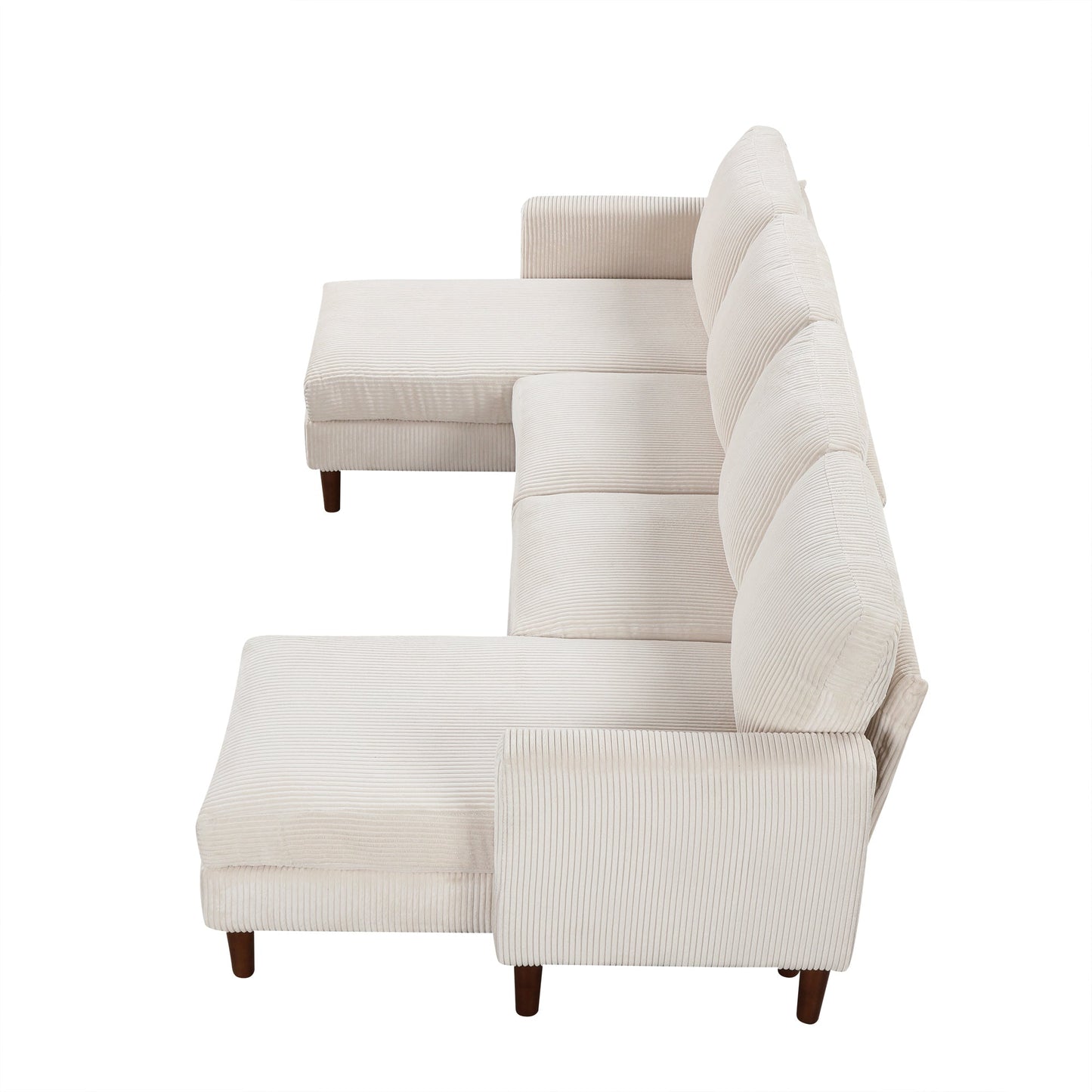 U-shaped Sponge-filled Cushion Combination Sofa, Suitable for Living