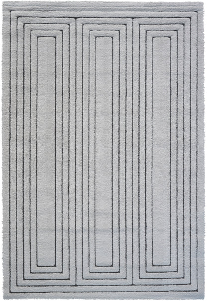 Nina Faye Recycled Polyester Area Rug — Durable Low-Pile Modern Floor Accent