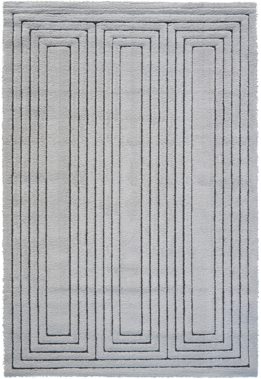 Nina Faye Recycled Polyester Area Rug — Durable Low-Pile Modern Floor Accent