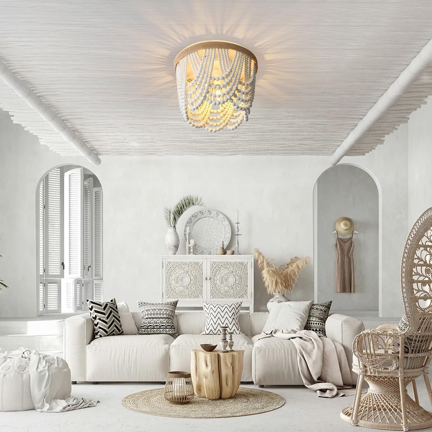 Bohemian Lighting Bohemian Chandelier Handmade Beaded Chandelier