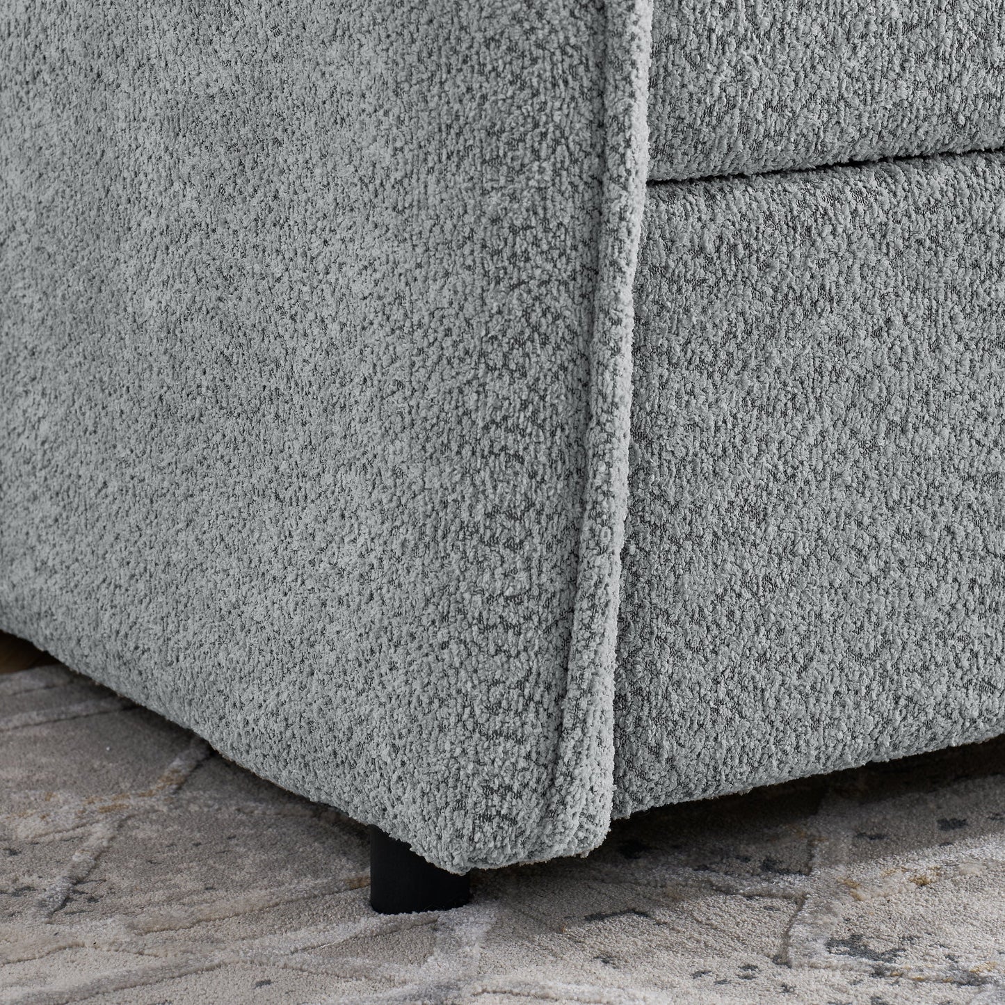 Upholstered Tufted Daybed Sofa Bed with Trundle and Convertible Design