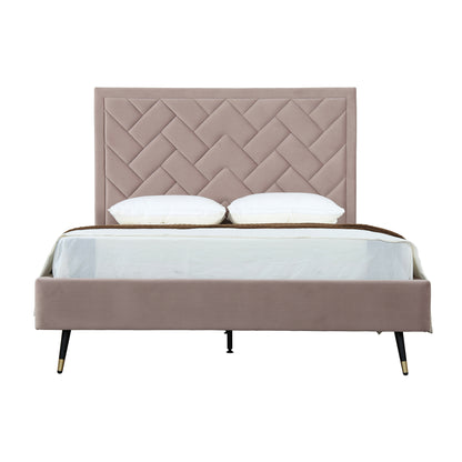 Queen Bed in Blush