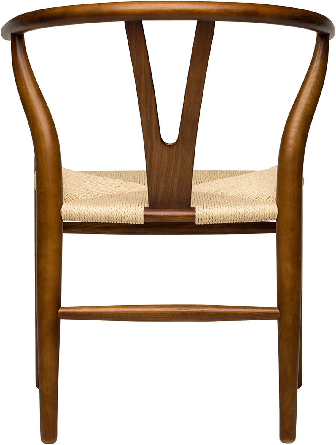 Hans Wegner Woven Seat Chair, Walnut/Natural