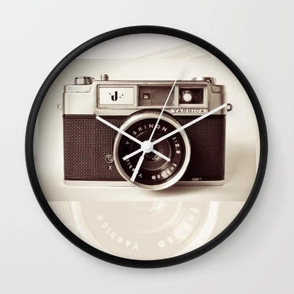 Decorative Wall Clocks Collection – Typography, Floral, Map, Camera & Abstract