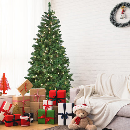 7ft Green Christmas Tree with 400 WiFi-Controlled RGB LED Lights, 1063