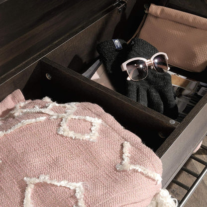 Sauder North Avenue Storage Bench, Smoked Oak Finish