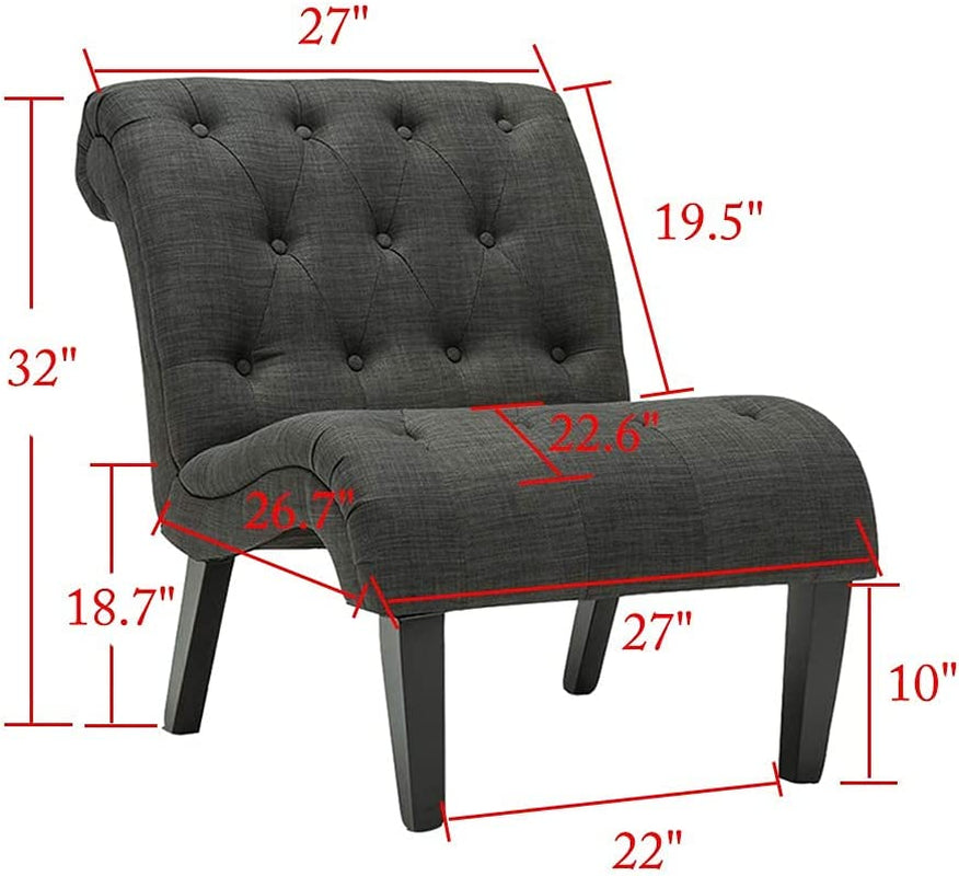 Button Tufted Slipper Chair for Any Room