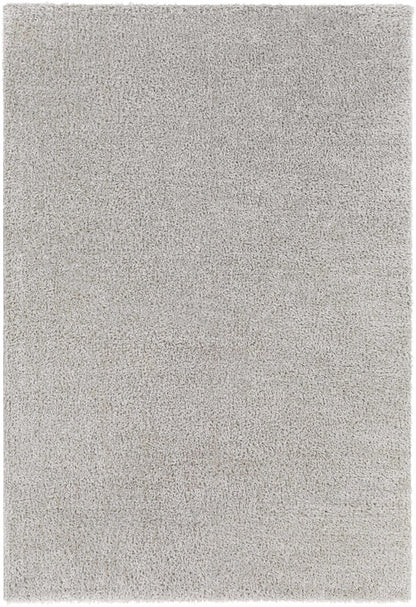 Heavenly Solid Light Gray Plush Rug