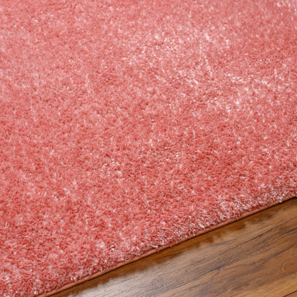 Heavenly Solid Pink Plush Rug