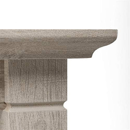 Key West L-Shaped Desk with Mobile File Cabinet for Home Office Workspace