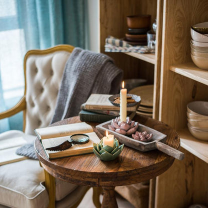 Ceramic Floral Candle Holder