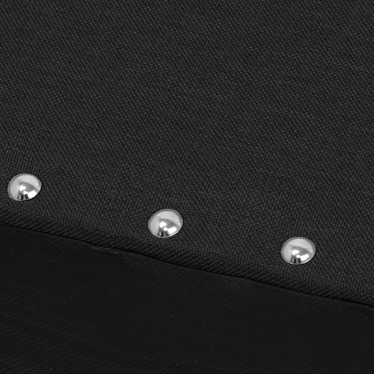 Memory Foam Ottoman Bench with Storage (Black)