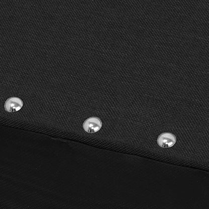 Memory Foam Ottoman Bench with Storage (Black)